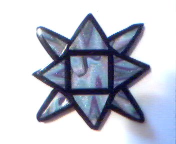 faux abalone pin
