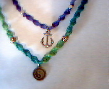 Hemp with metal charms