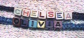 bracelets w/ rainbow beads